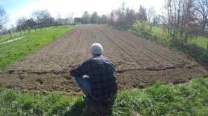 Garten aussaatbereit