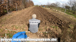 Arbeitspause im Garten